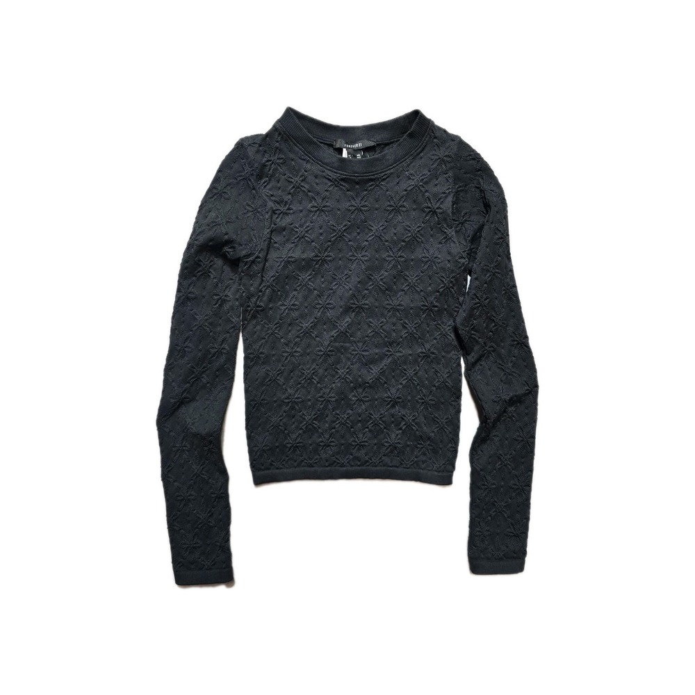 Forever 21 Women's Long Sleeves Shirt Black M